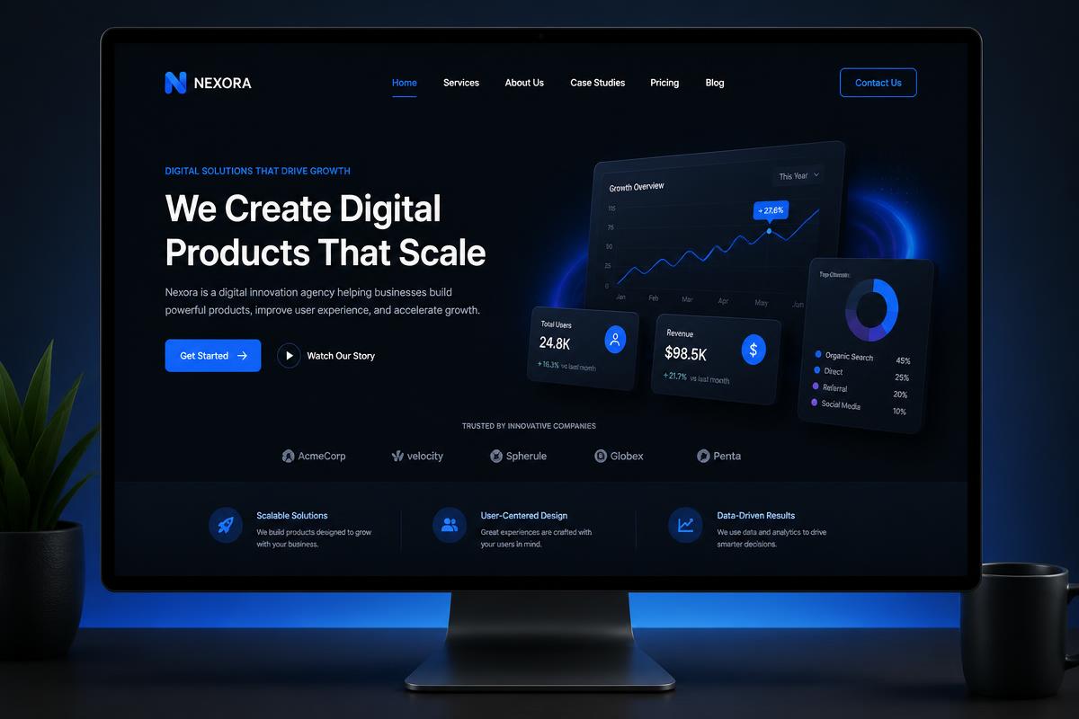 Business Landing Page website design by web-designer