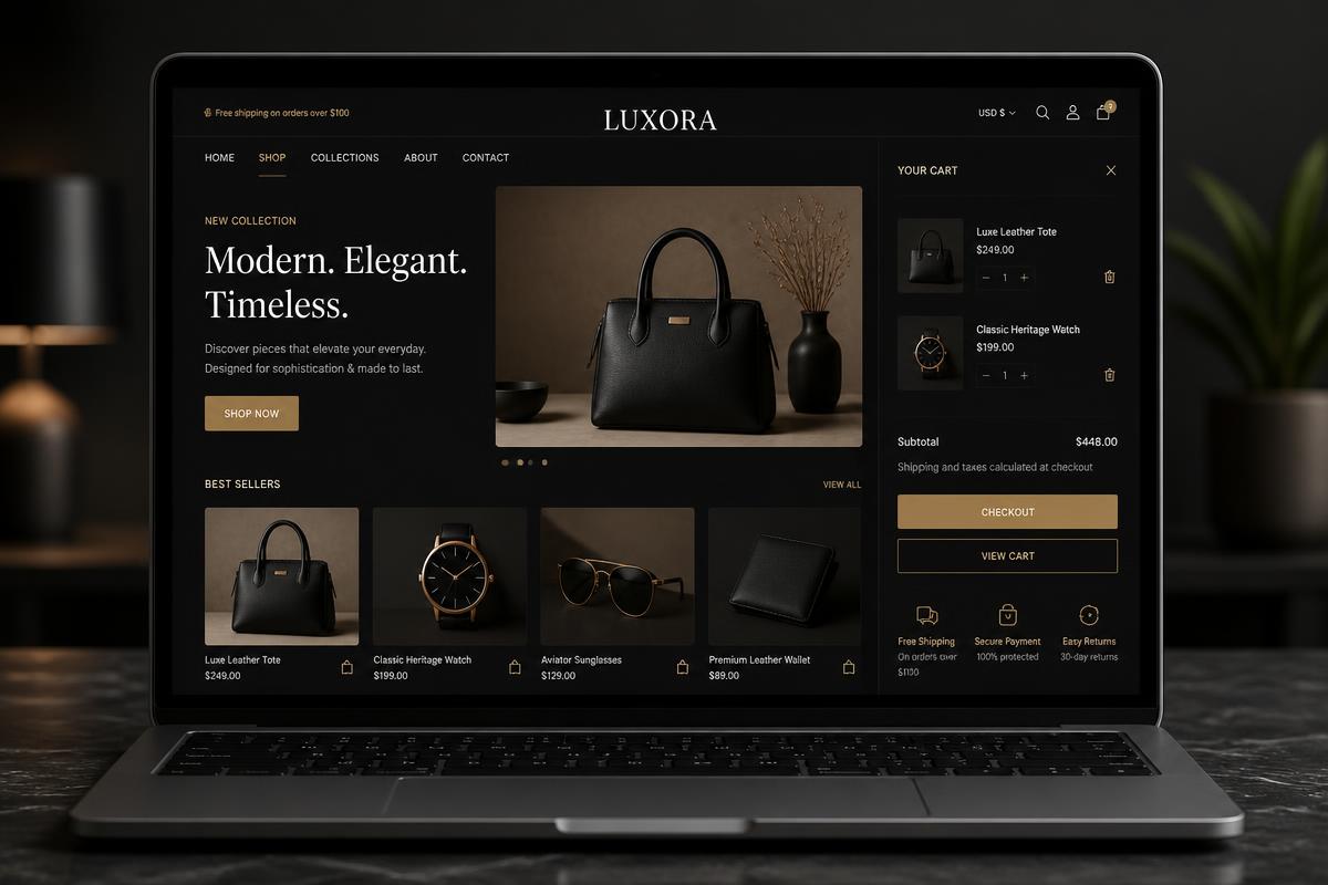 E-Commerce Store website design by web-designer